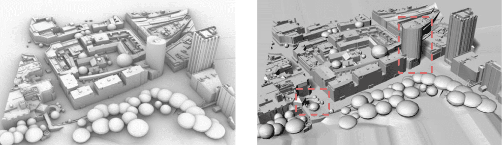 Rhino, model at center 