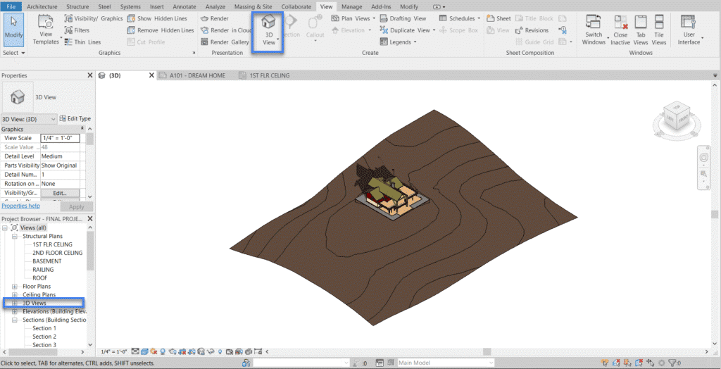 3d view revit workbench