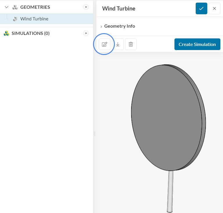 accessing cad mode in simscale