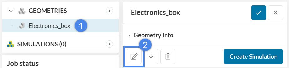 accessing cad mode feature of simscale