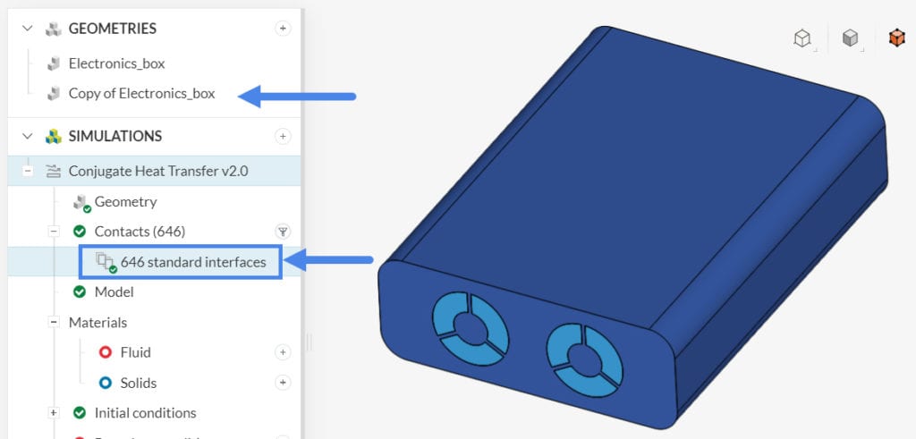 automatically detected interfaces in a cht analysis