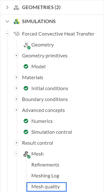 mesh quality analyzing mesh quality parameters