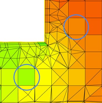 cell values displayed within simscale 
