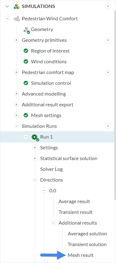 inspecting voxel mesh results for a pwc analysis