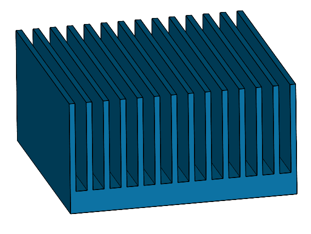 heat sink example how to estimate cell size 