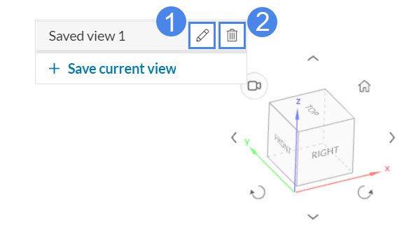 rename and delete a view from the menu