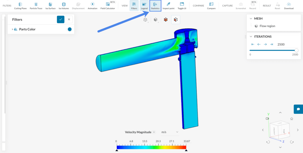 accessing the statistics filter in the posr-processor