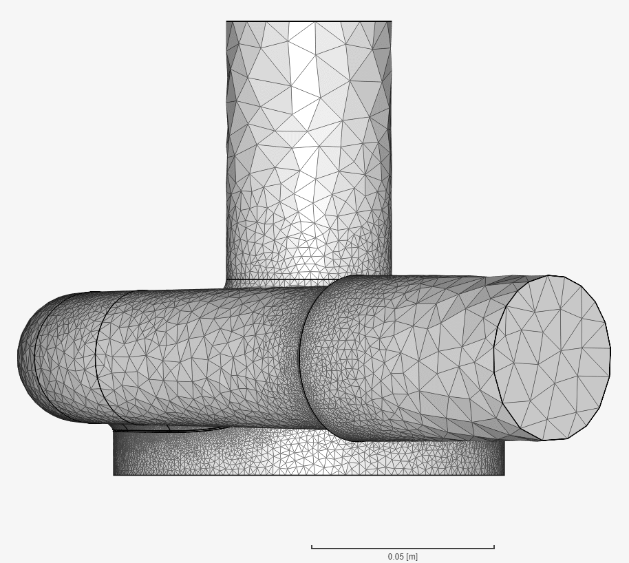 initial mesh that will be checked and improved to be in the simulation