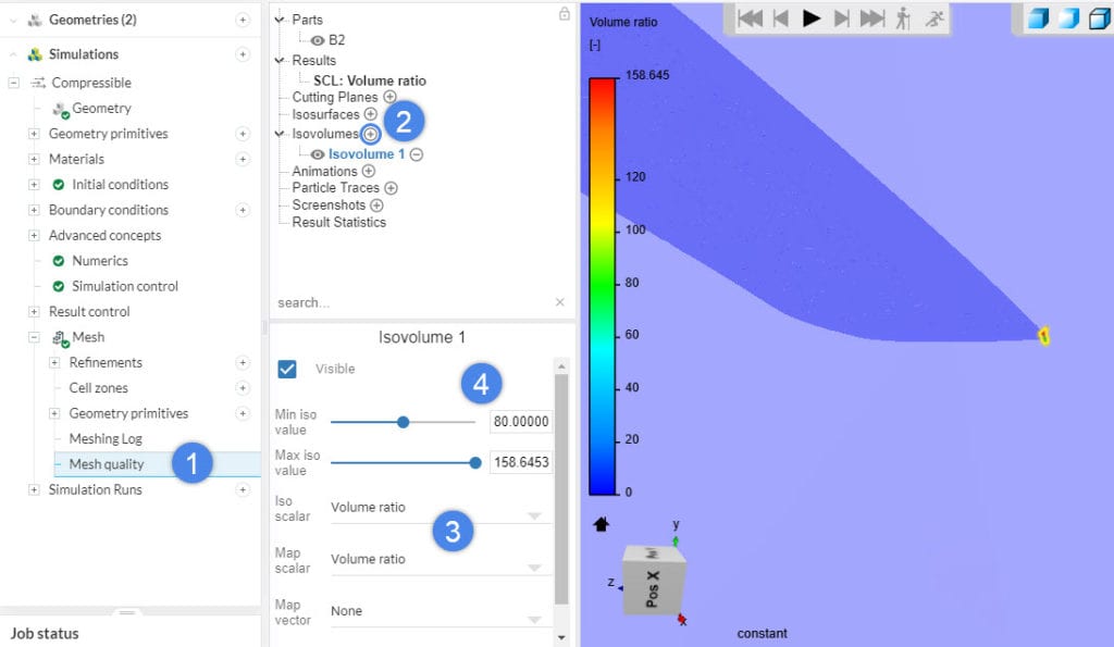 isovolume filter to spot bad mesh cells