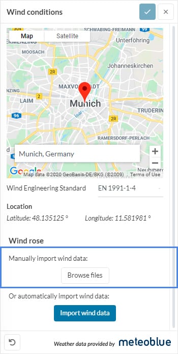 steps to upload external wind data in simscale for pwc analysis