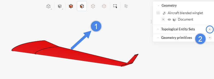 how to create a topology entity set within the simscale simulation platform 