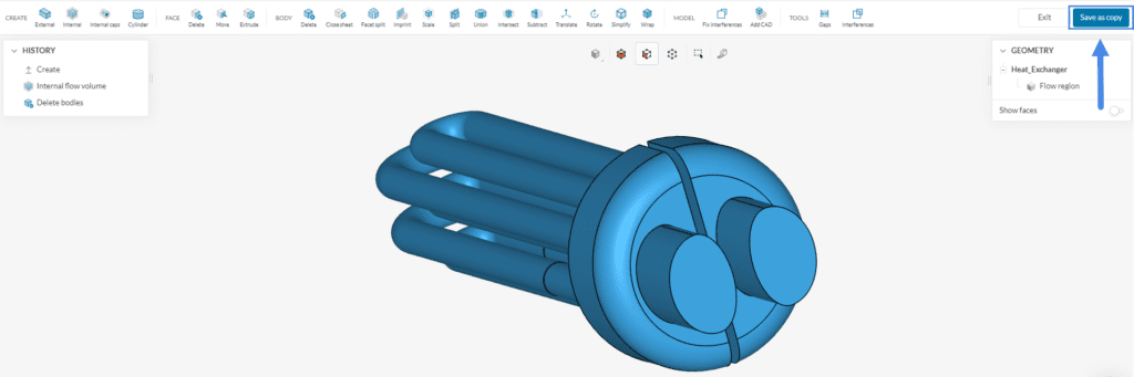 flow volume extraction internal finished