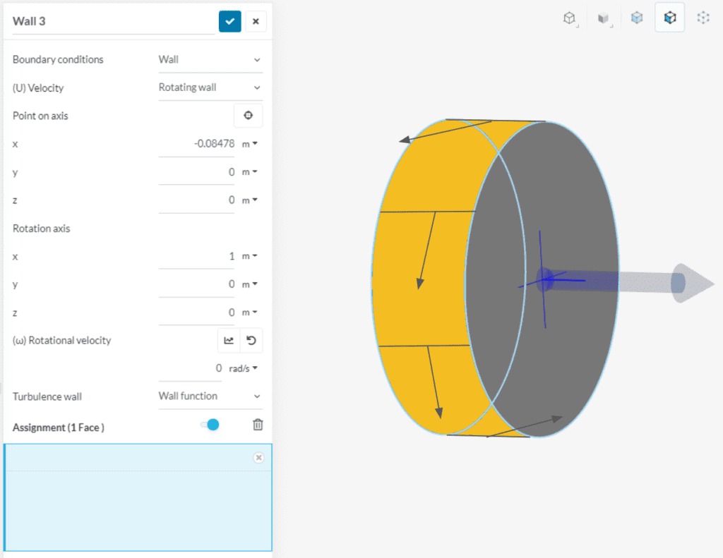 rotating wall application simscale