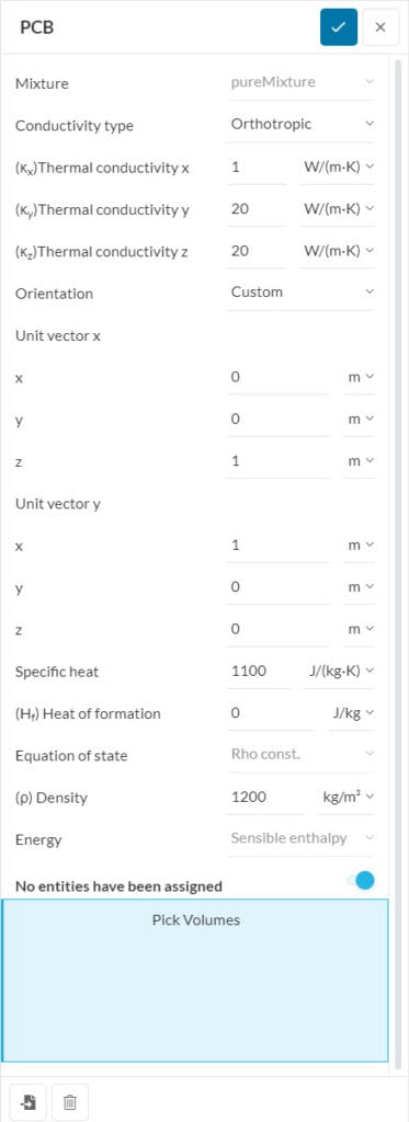 orthotropic thermal conductivity simscale setup