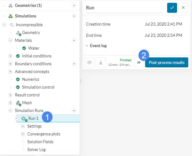 steps to show how to extend an existing simulation run