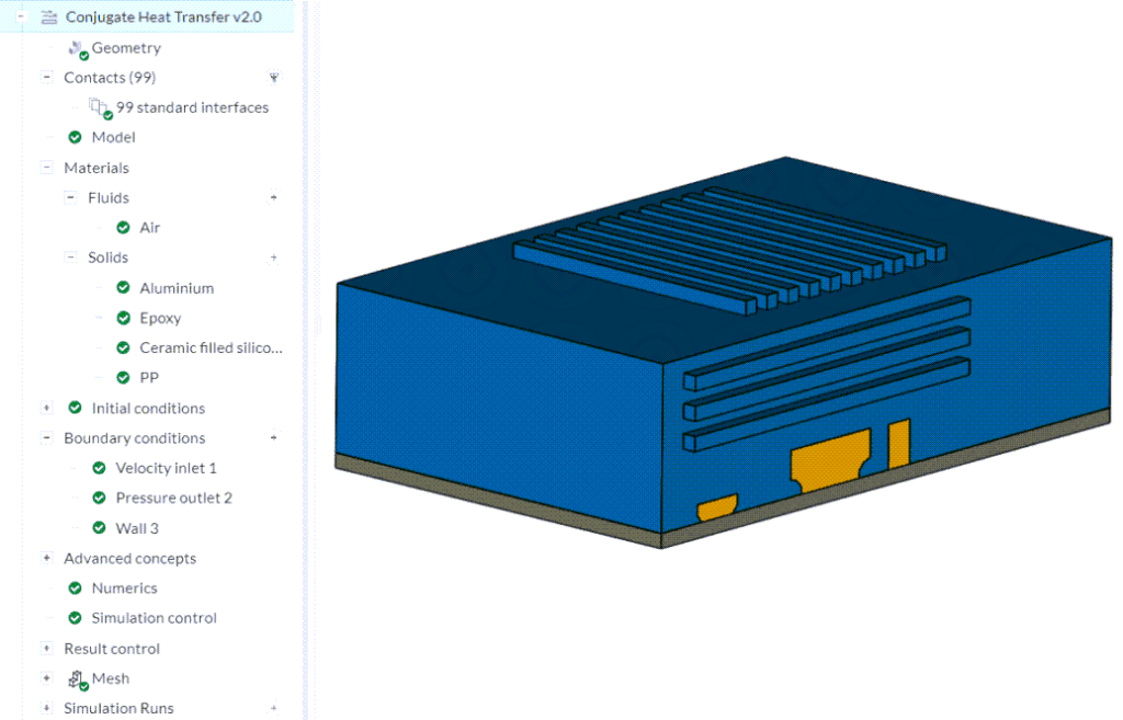 cht v2 simulation tree electronics simulation