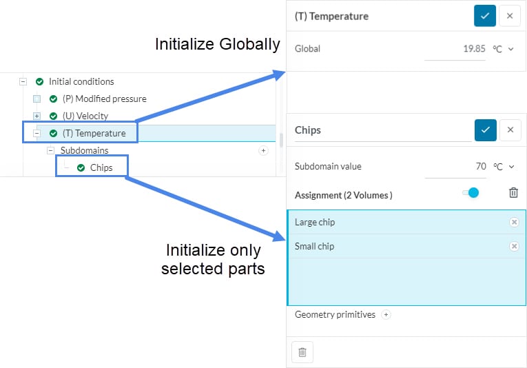 initialize temperature values before running a steady state simulation