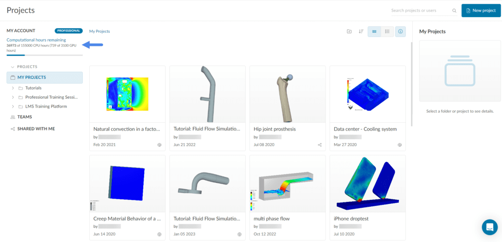 checking how many core hours are available