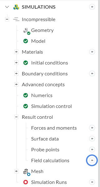 creating a new field calculation result control