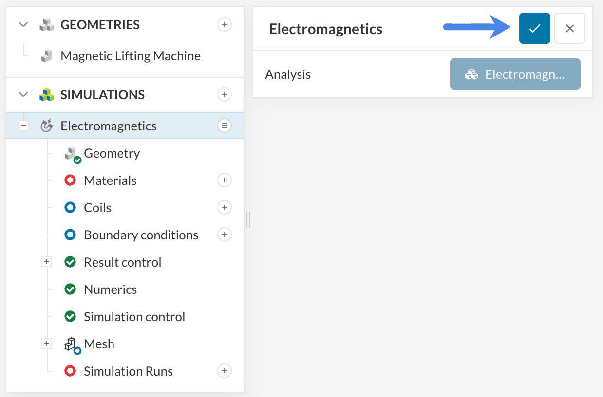 electromagnetics simulation tree