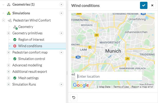 wind conditions feature in pwc to access the wind data for specific locations