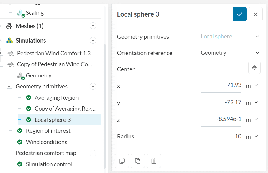 PWC simulation failed error creating a sphere geometry primitive