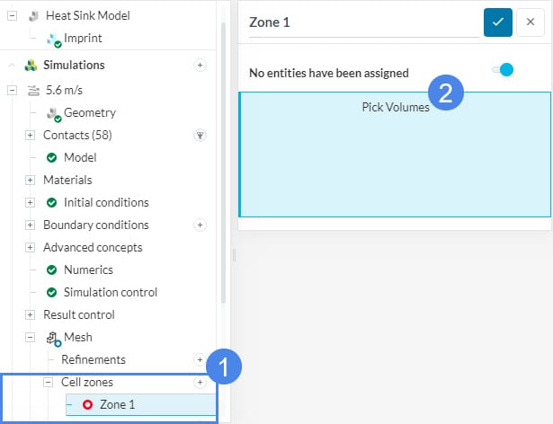 steps to assign cell zones when using the standard mesher to resolve unexpected te for cell zone error.