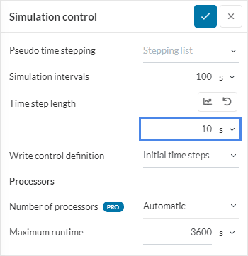 nonlinear thermal convergence simulation control panel