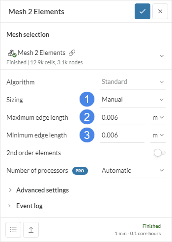 thin wall heat transfer simscale workbench mesh setup