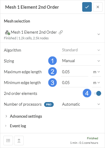thin wall heat transfer simscale workbench mesh setup