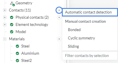 superfluous contact run automatic contact detection
