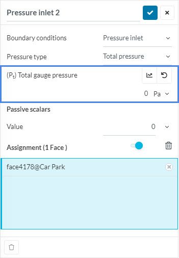 zero gauge pressure in pressure boundary conditions for passive scalar transport simulations to solve floating point exception error