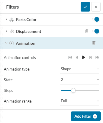 animation setup for one load case simscale