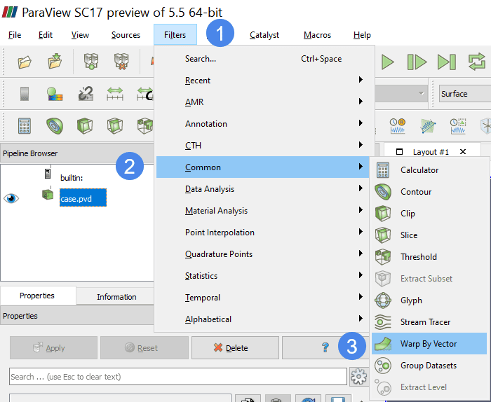 download deformed shape Select Warp by Vector
