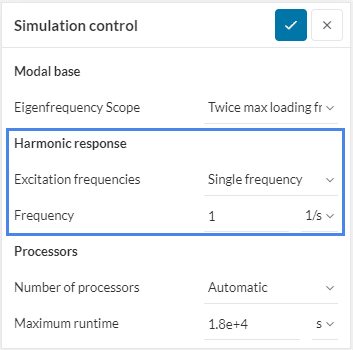 Modal based harmonics single frequency harmonic